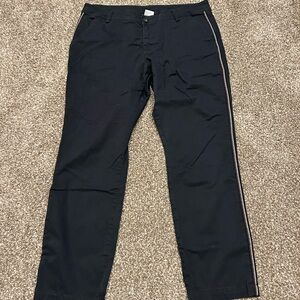 CAbi Black Chinos with Side Stripe